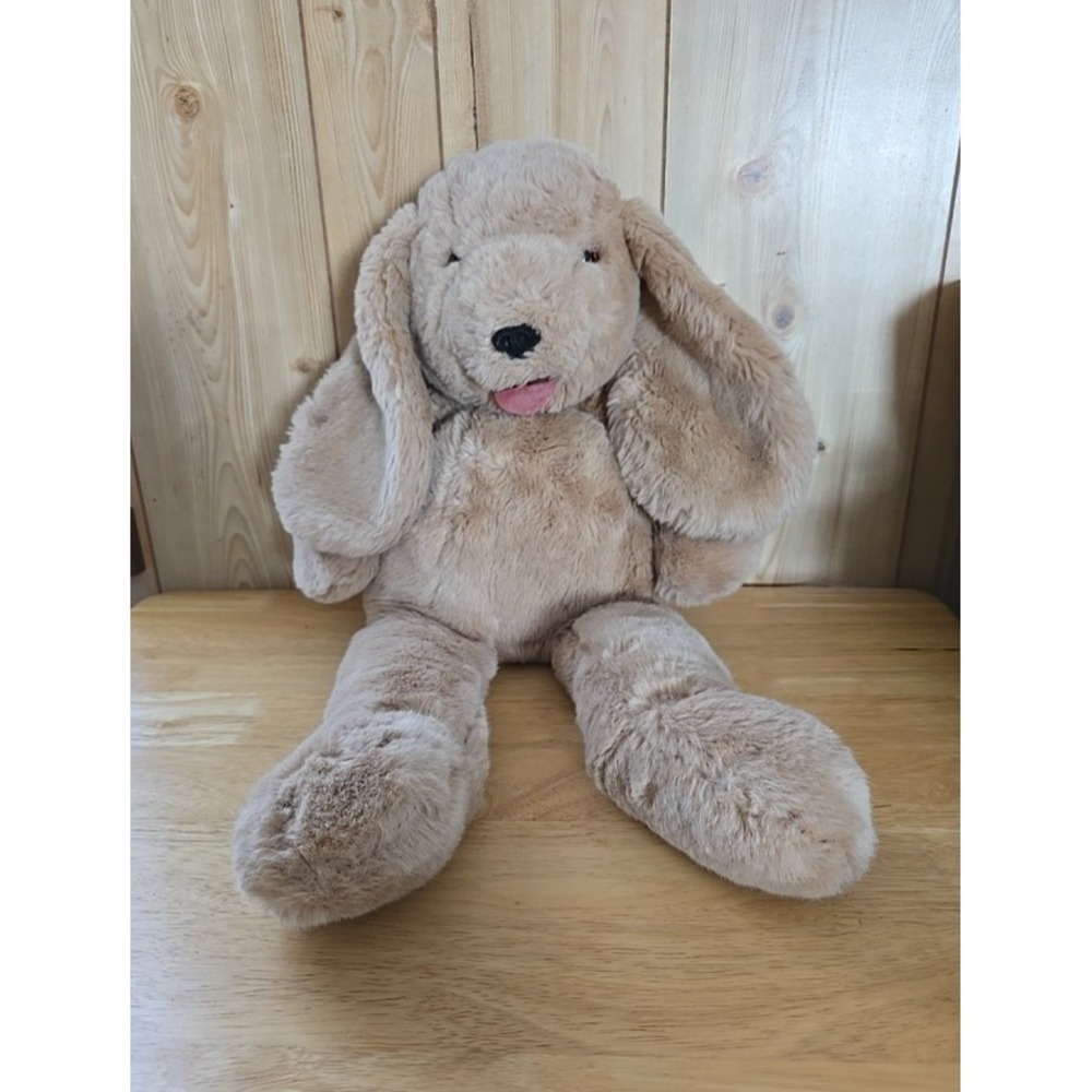 Commonwealth Dog Plush 26" Tan Light Brown Puppy Floppy‎ Ears Vintage 1990